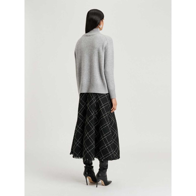 Veronika Maine Merino Cashmere Blend Oversized Funnel Neck Sweater image number 4